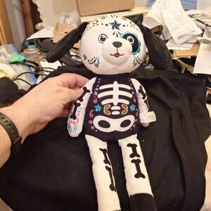 Spark Create Imagine Sugar Skull Rattle Crinkle 16" Baby Plush Day of the Dead